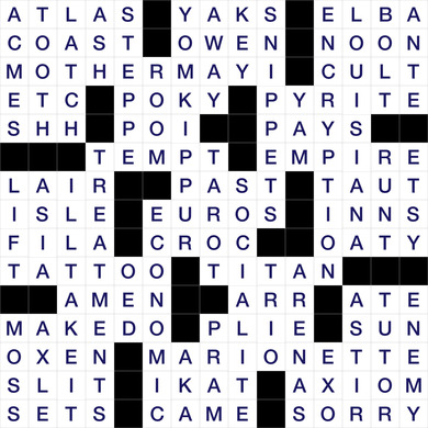 May 9, 2026 Puzzle