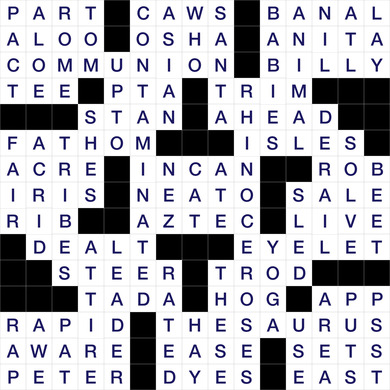 August 27, 2026 Puzzle